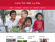 Tablet Screenshot of careforkidslapaz.com